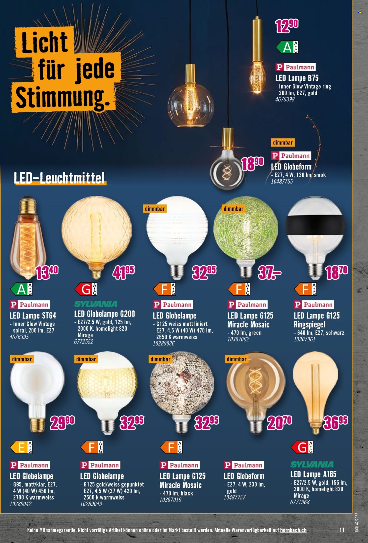 Volantino Hornbach - 14.10.2025 - 10.11.2025. Pagina 11. Pagina 11
