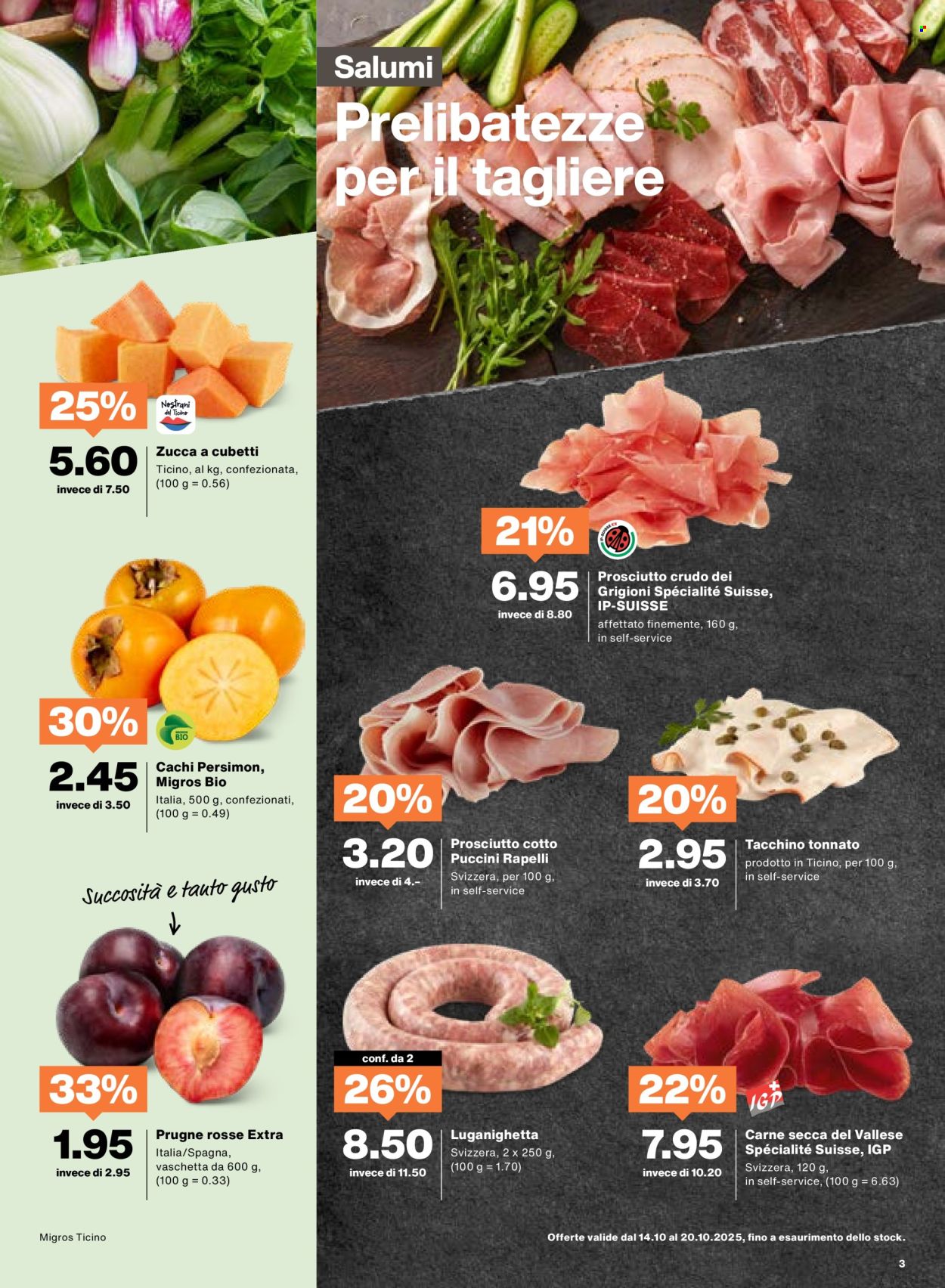 Volantino Migros - 14.10.2025 - 20.10.2025. Pagina 3. Pagina 3