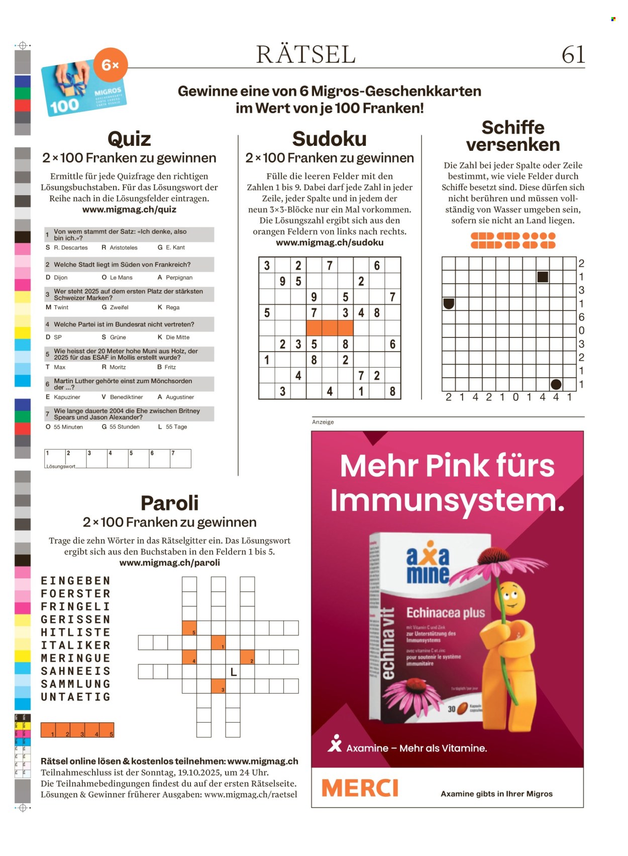 Volantino Migros - 14.10.2025 - 20.10.2025. Pagina 61. Pagina 61