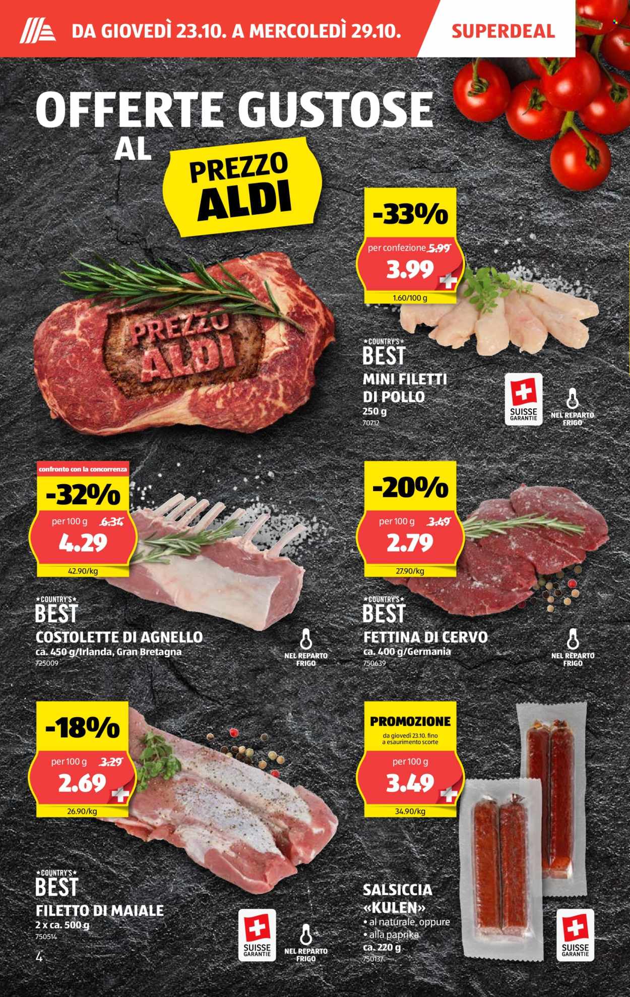 Volantino Aldi - 23.10.2025 - 29.10.2025. Pagina 4. Pagina 4