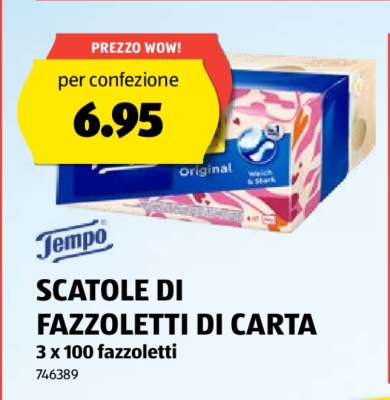 SCATOLE DI FAZZOLETTI DI CARTA