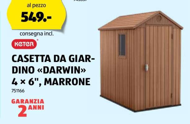 CASETTA DA GIARDINO «DARWIN»