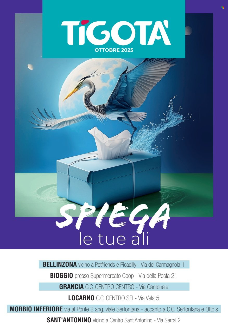 Volantino Tigotà - 1.10.2025 - 31.10.2025. Pagina 1. Pagina 1