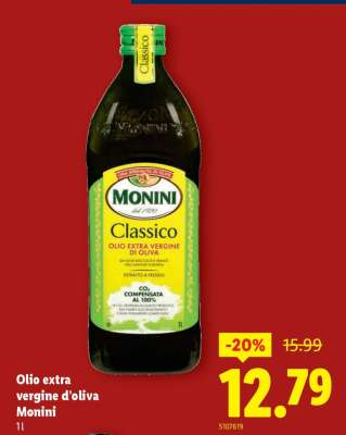 Olio extra vergine d’oliva Monini