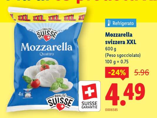 Mozzarella svizzera XXL