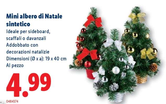 Mini albero di Natale sintetico