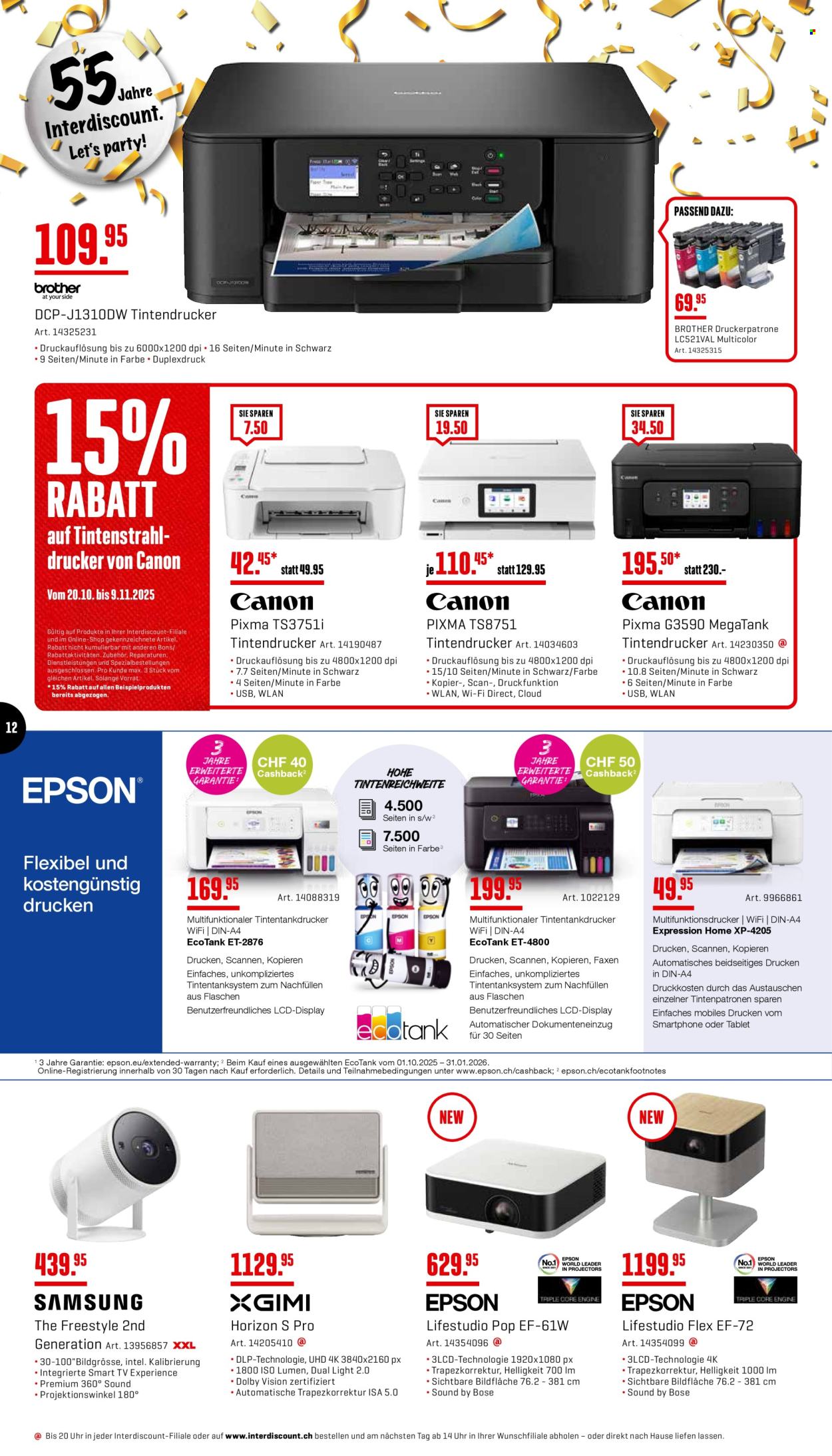 Volantino Interdiscount - 20.10.2025 - 9.11.2025. Pagina 12. Pagina 12