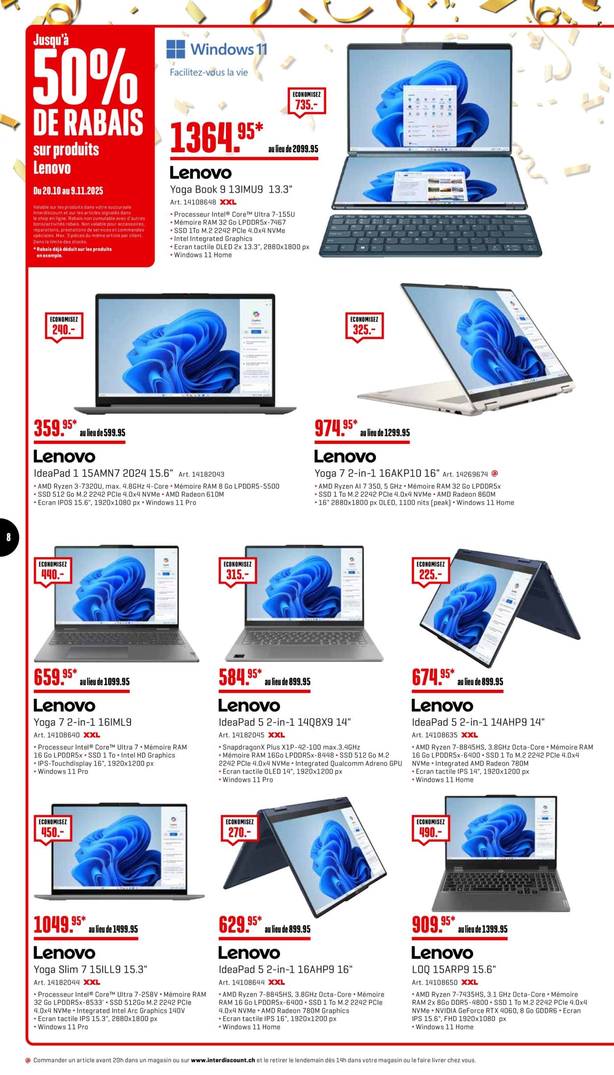 Volantino Interdiscount - 20.10.2025 - 9.11.2025. Pagina 8. Pagina 8