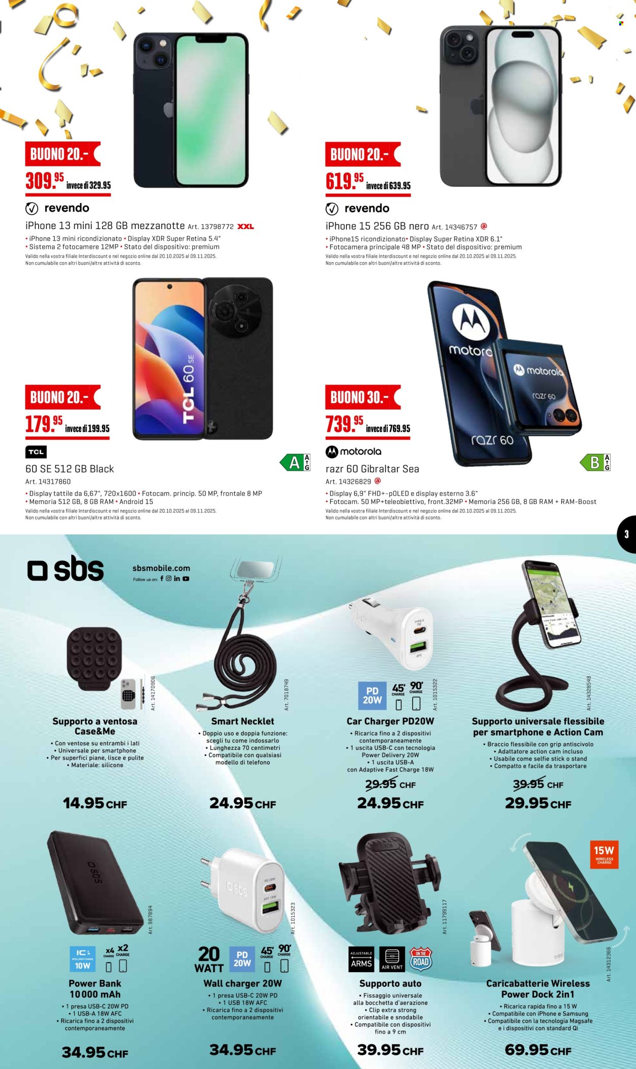 Volantino Interdiscount - 20.10.2025 - 9.11.2025. Pagina 3. Pagina 3