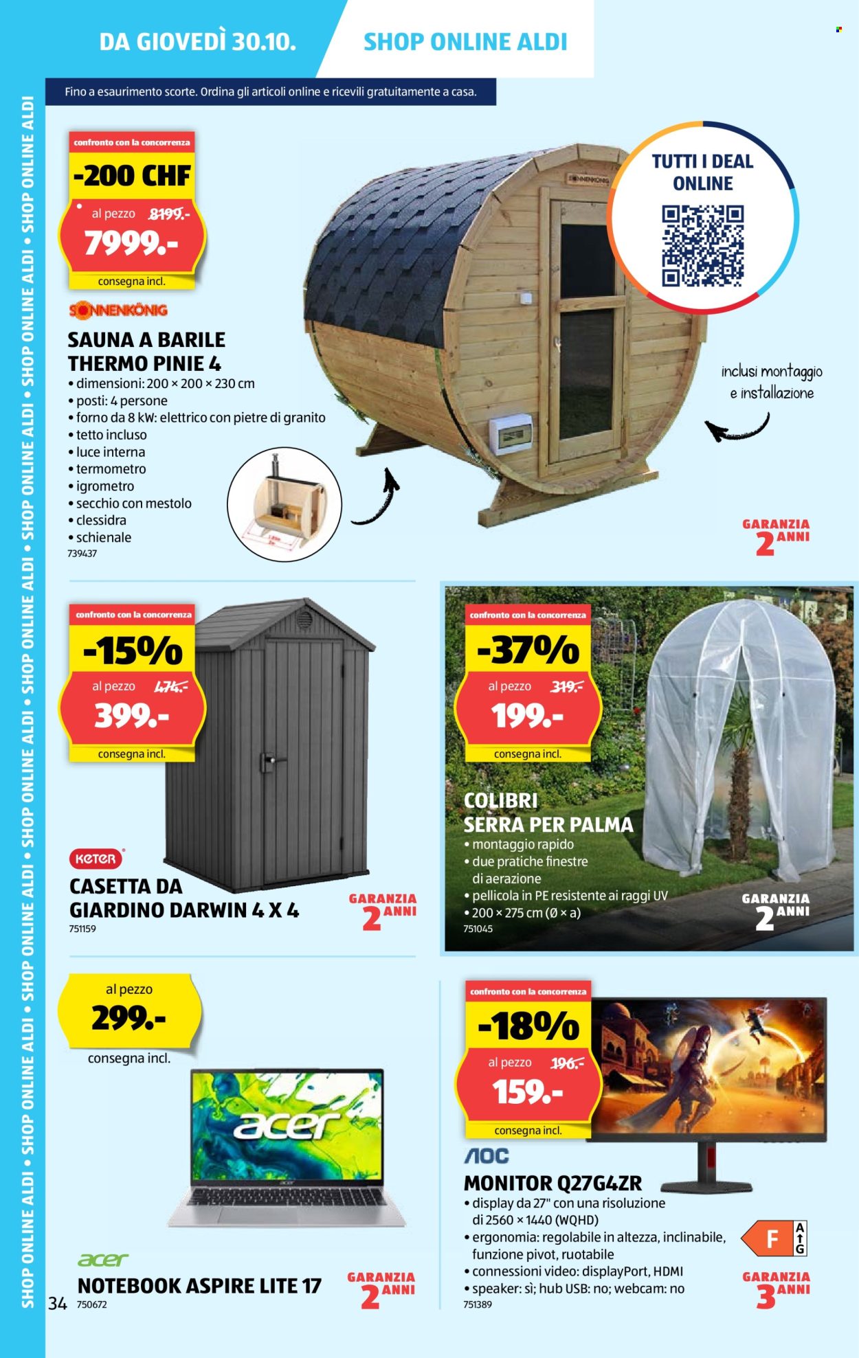 Volantino Aldi - 30.10.2025 - 5.11.2025. Pagina 34. Pagina 34