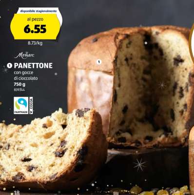 Panettone con gocce di cioccolato