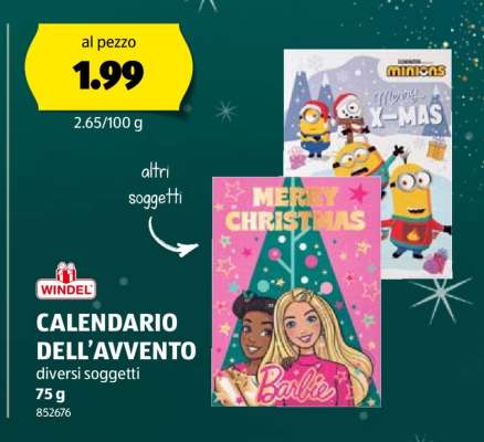 CALENDARIO DELL’AVVENTO