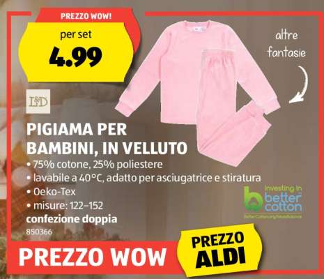 PIGIAMA PER BAMBINI, IN VELLUTO