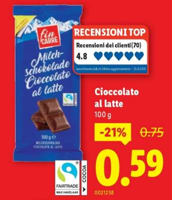 Cioccolato al latte