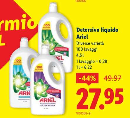 Detersivo liquido Ariel