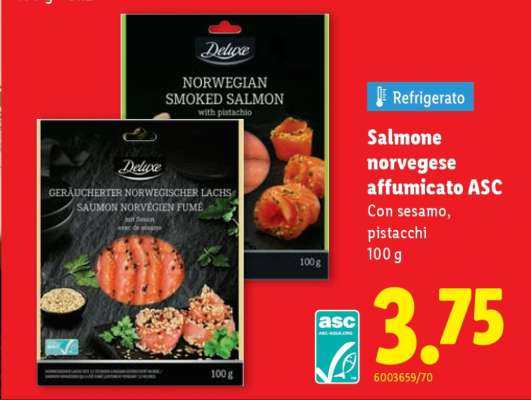 Salmone norvegese affumicato ASC