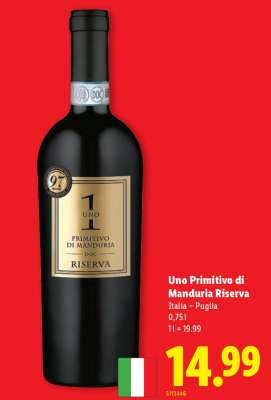 Uno Primitivo di Manduria Riserva