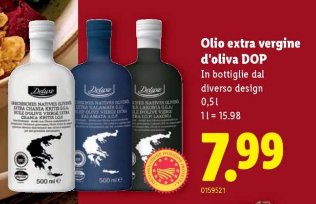 Olio extra vergine d'oliva DOP