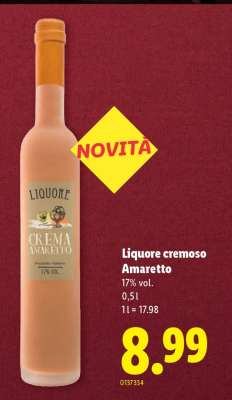 Liquore cremoso Amaretto