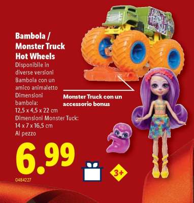 Bambola / Monster Truck Hot Wheels