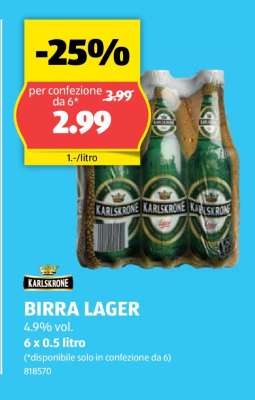KARLSKRONE BIRRA LAGER