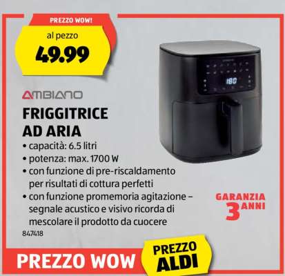 Friggitrice ad aria Ambiano