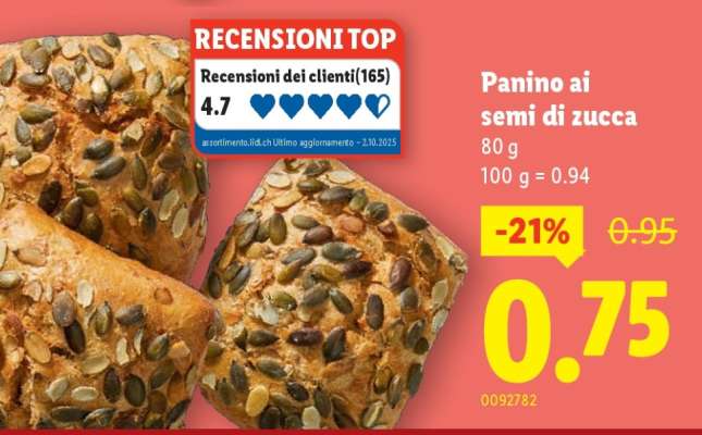 Panino ai semi di zucca