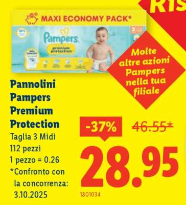 Pannolini Pampers Premium Protection