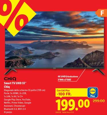 Chiq Smart TV UHD 55''