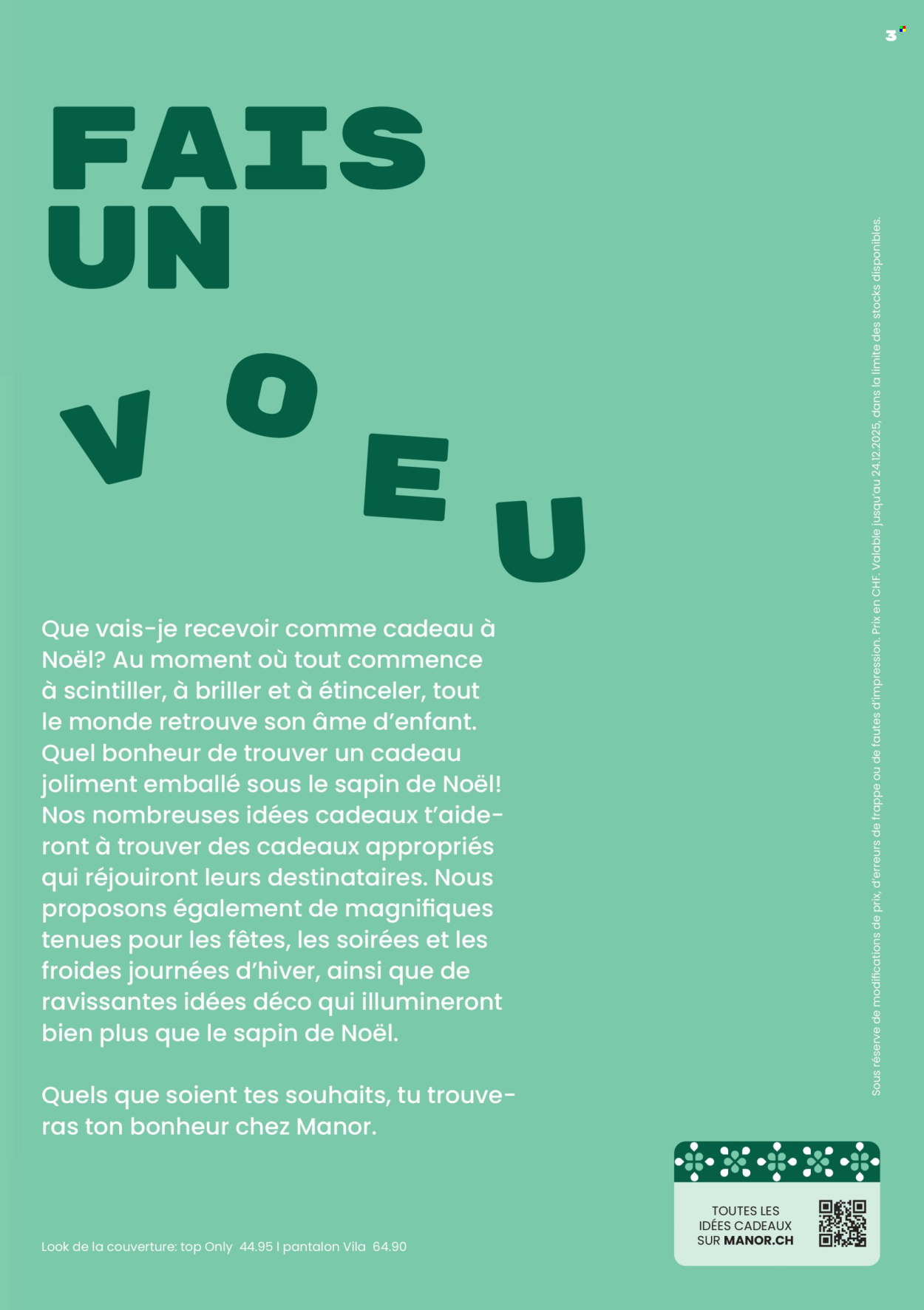 Volantino Manor - 6.11.2025 - 24.12.2025. Pagina 3. Pagina 3