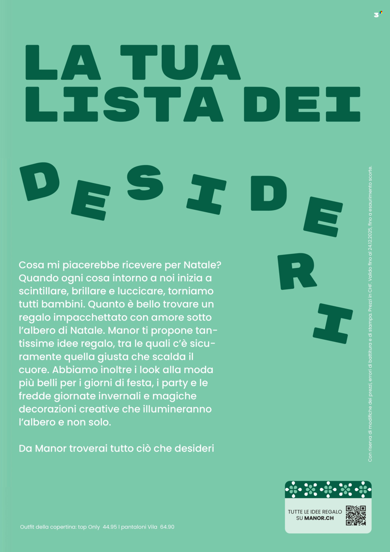 Volantino Manor - 6.11.2025 - 24.12.2025. Pagina 3. Pagina 3