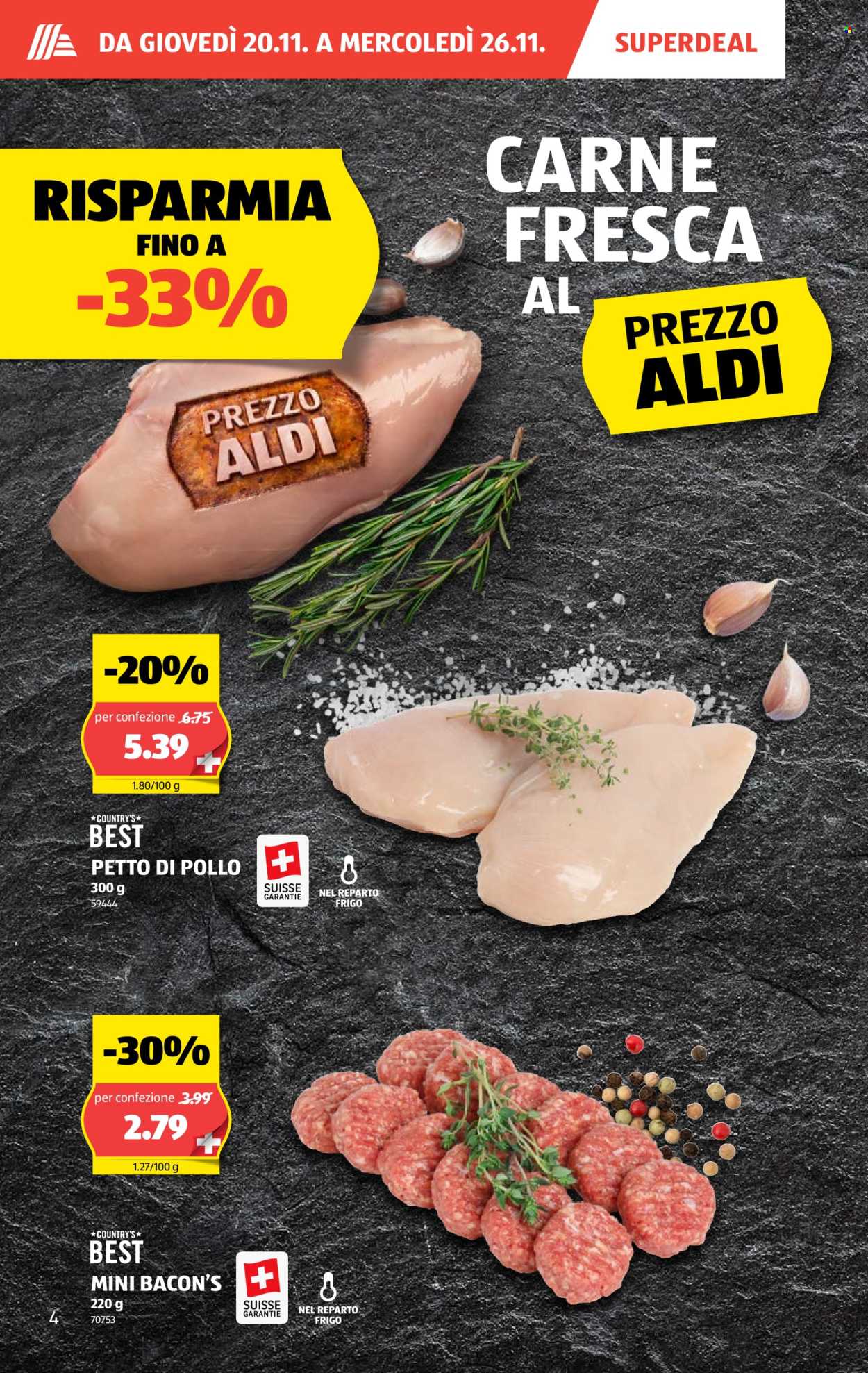 Volantino Aldi - 20.11.2025 - 26.11.2025. Pagina 4. Pagina 4