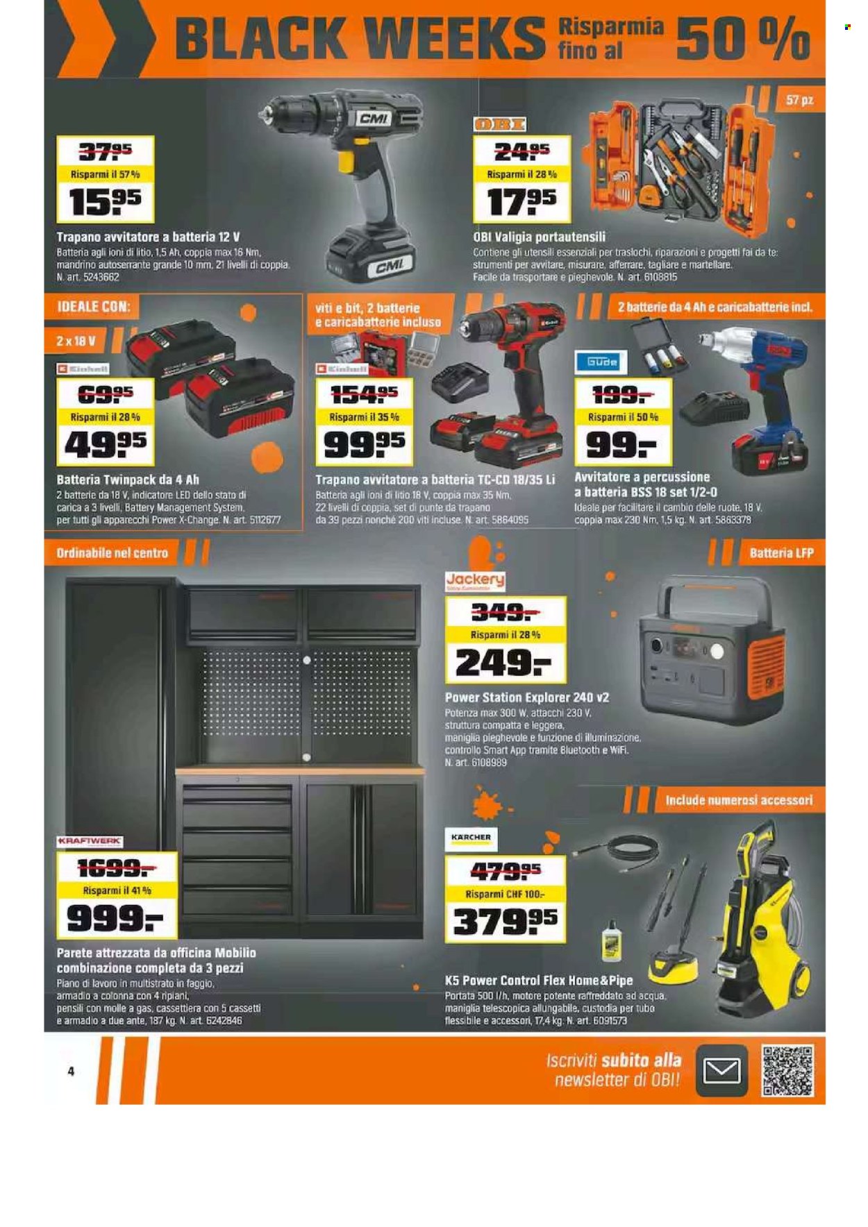 Volantino OBI - 17.11.2025 - 30.11.2025. Pagina 4. Pagina 4