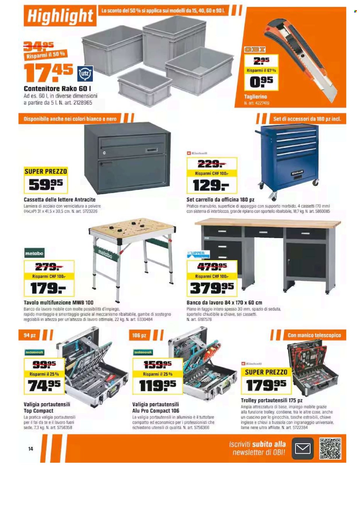 Volantino OBI - 17.11.2025 - 30.11.2025. Pagina 14. Pagina 14