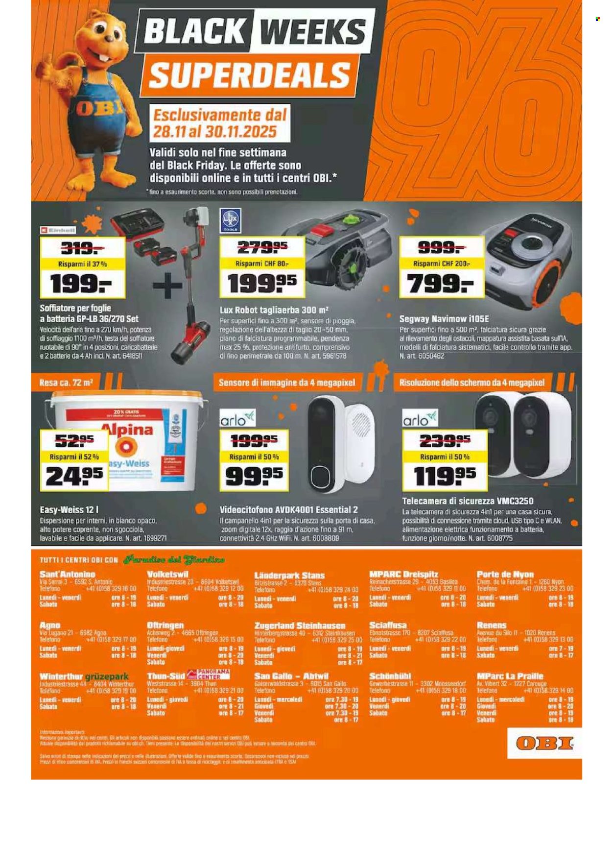 Volantino OBI - 17.11.2025 - 30.11.2025. Pagina 16. Pagina 16