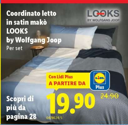 Coordinato letto in satin makò LOOKS by Wolfgang Joop