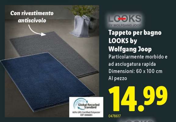 Tappeto per bagno LOOKS by Wolfgang Joop