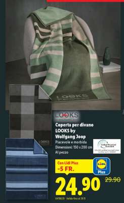 Coperta per divano LOOKS by Wolfgang Joop