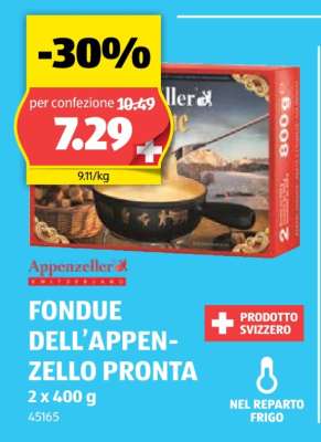 FONDUE DELL'APPENZELLO PRONTA