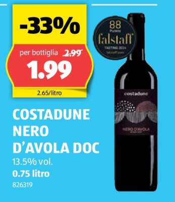 COSTADUNE NERO D’AVOLA DOC