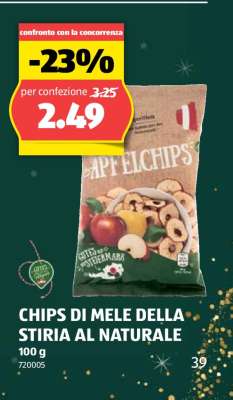 CHIPS DI MELE DELLA STIRIA AL NATURALE