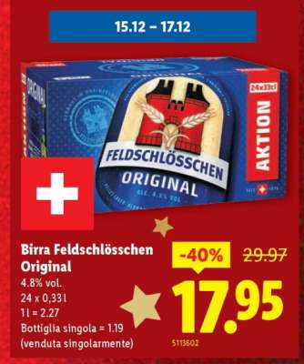 Birra Feldschlösschen Original