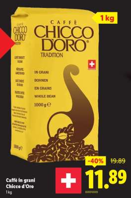 Caffè in grani Chicco d’Oro