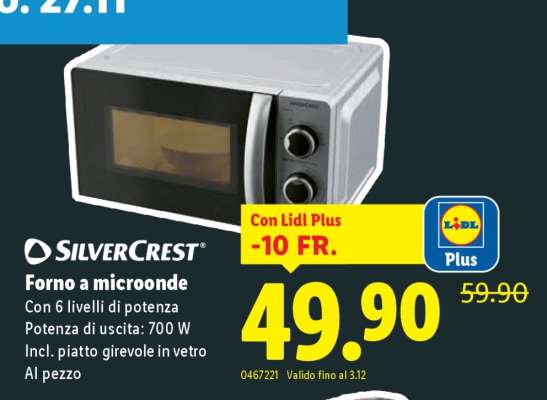 SilverCrest Forno a microonde