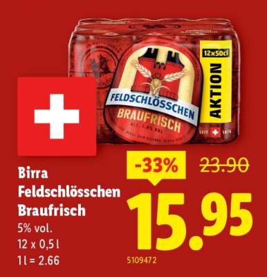 Birra Feldschlösschen Braufrisch