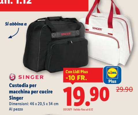 Custodia per macchina per cucire Singer