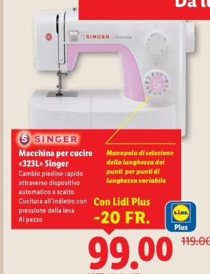 Macchina per cucire «323L» Singer