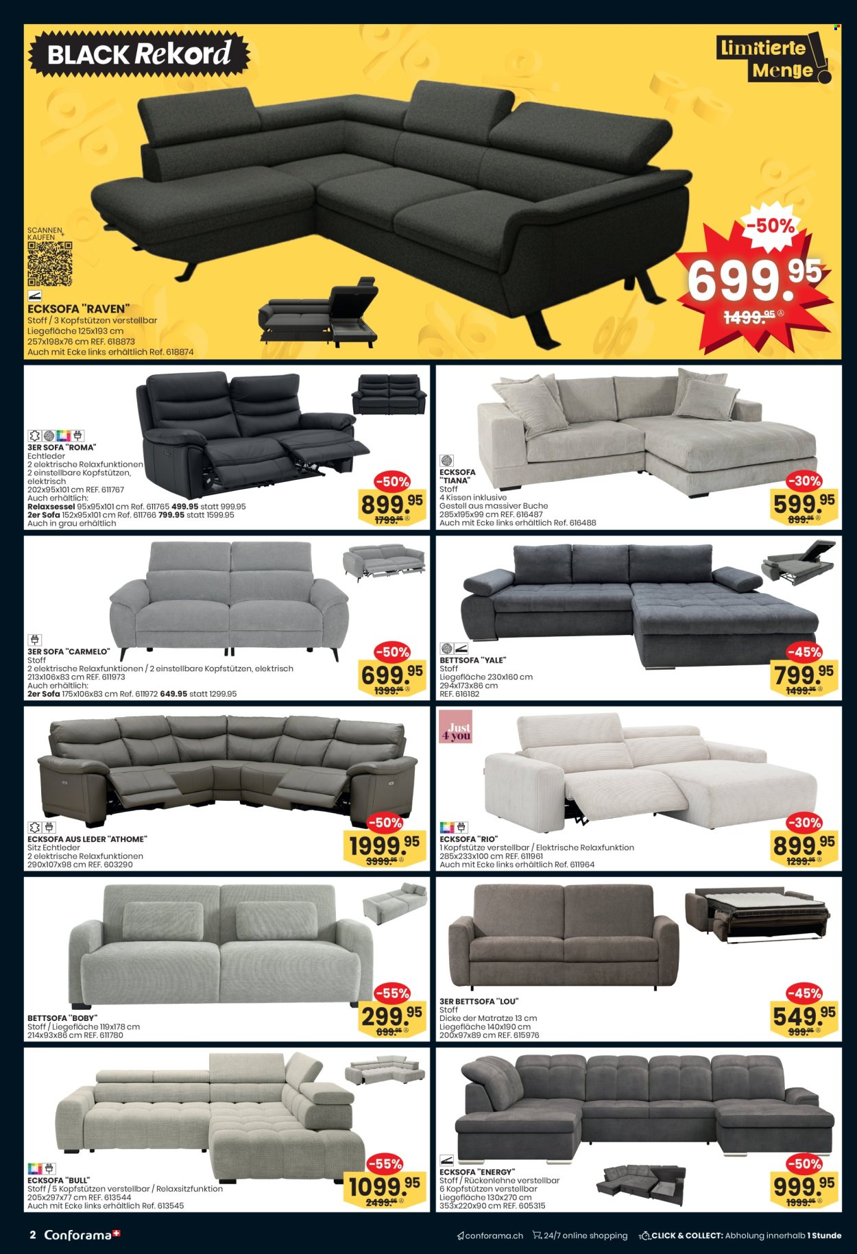 Volantino Conforama - 23.11.2025 - 2.12.2025. Pagina 2. Pagina 2