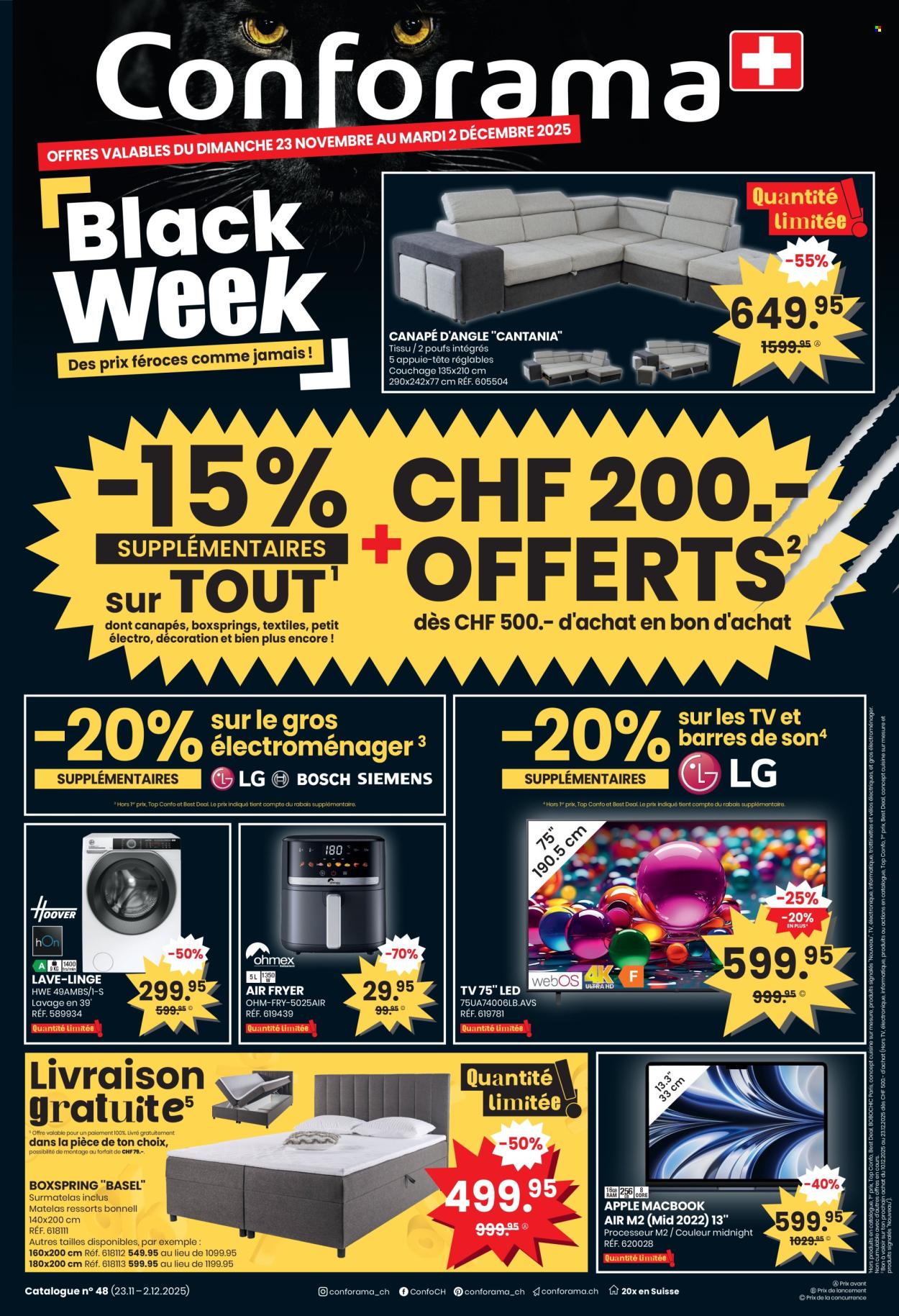 Volantino Conforama - 23.11.2025 - 2.12.2025. Pagina 1. Pagina 1
