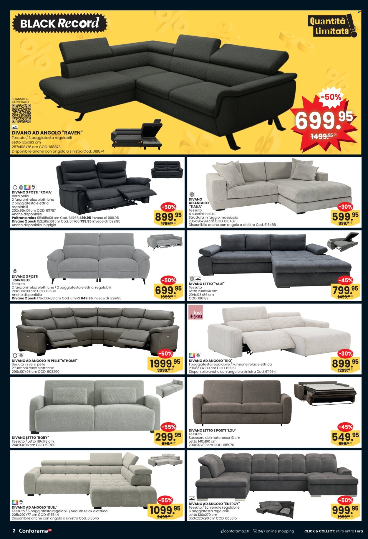 Volantino Conforama - 23.11.2025 - 2.12.2025. Pagina 2. Pagina 2